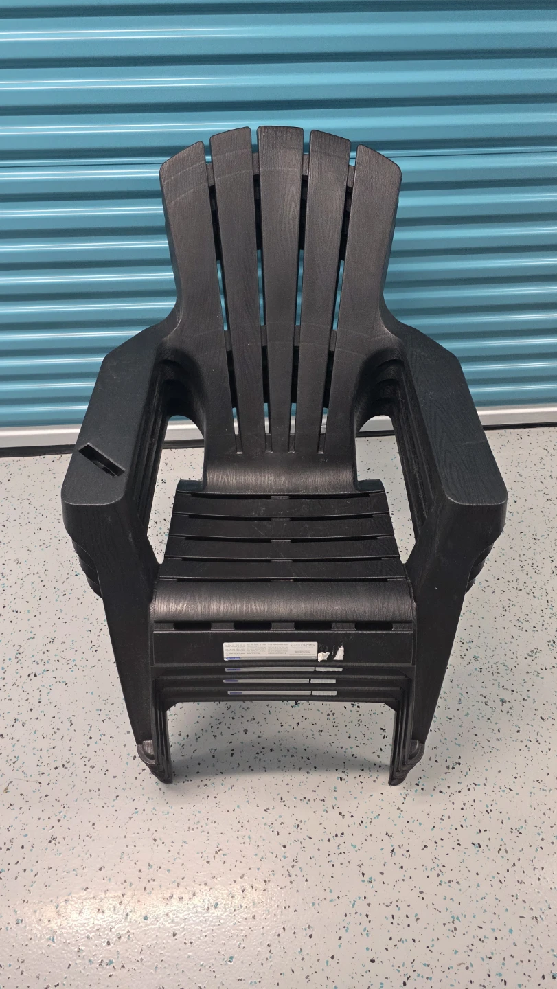 Black Plastic Adirondack Chairs