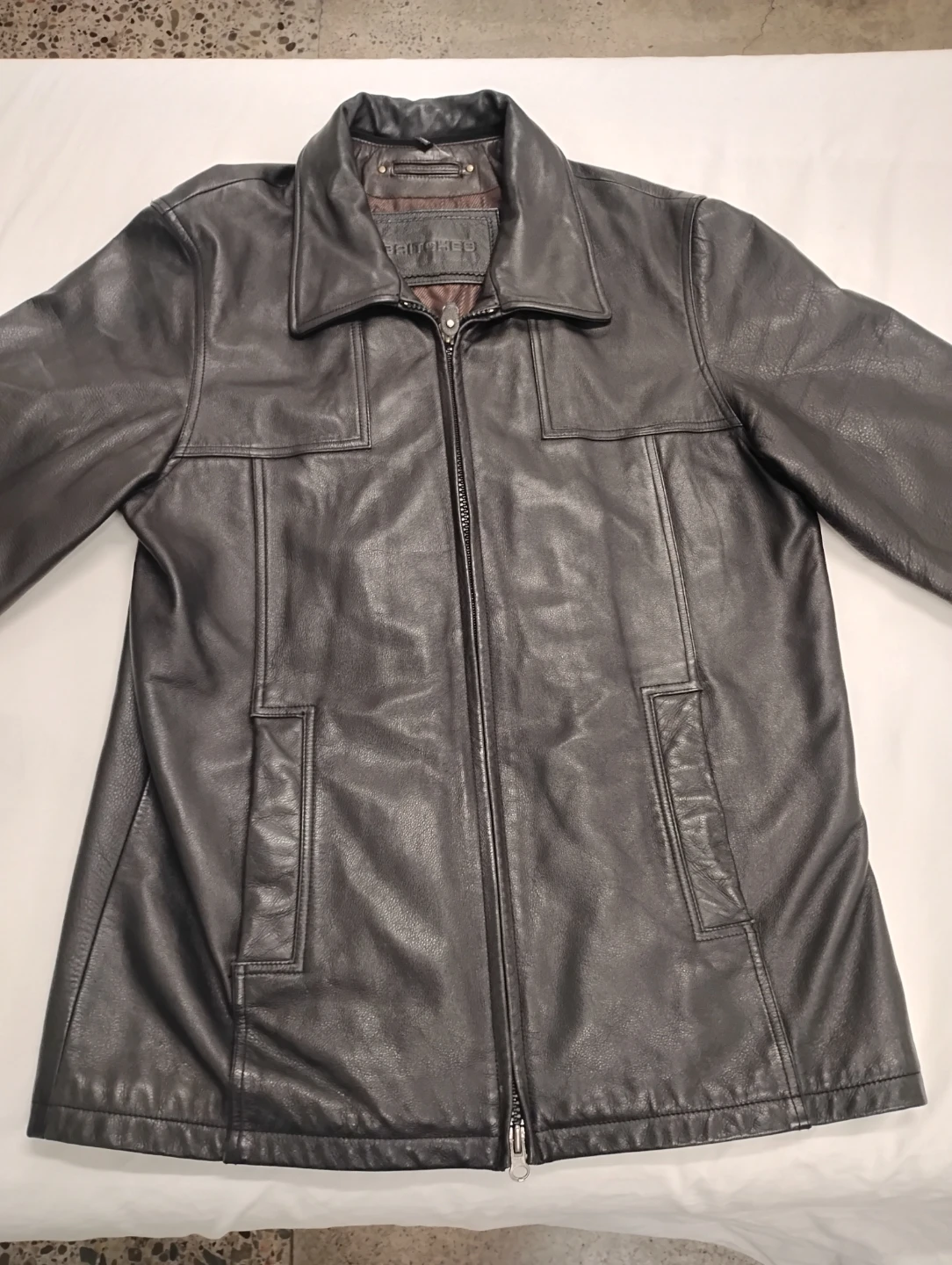 Britches black leather jacket - photo 5
