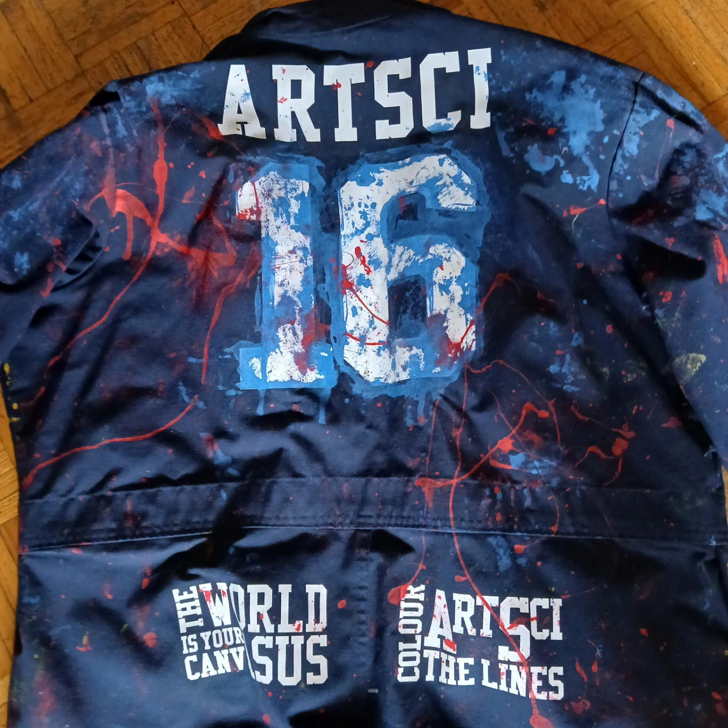 Bigar ArtSci Splatter Paint Coveralls Size XL - photo 2
