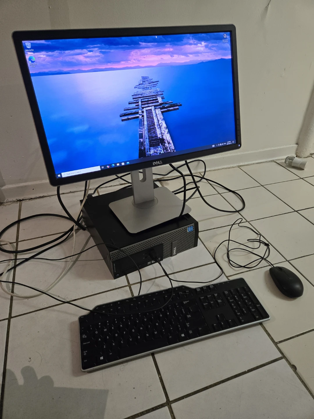 Dell OptiPlex Desktop Computer Set with Monitor