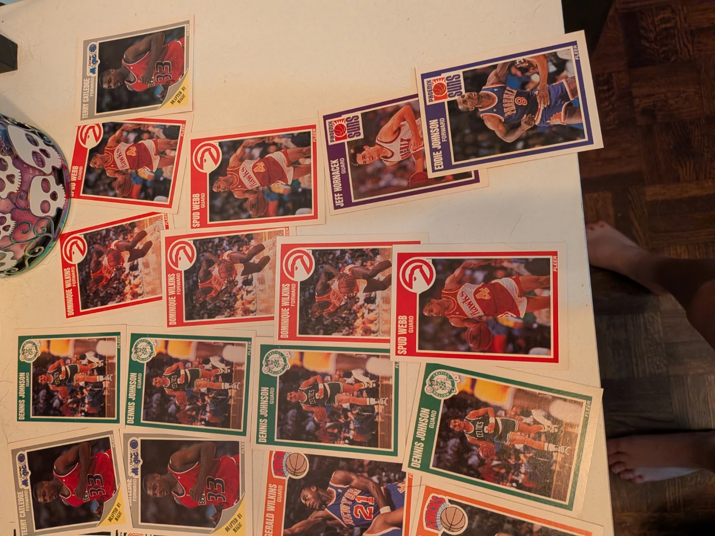 Collection of Vintage Fleer NBA Basketball Cards - photo 3