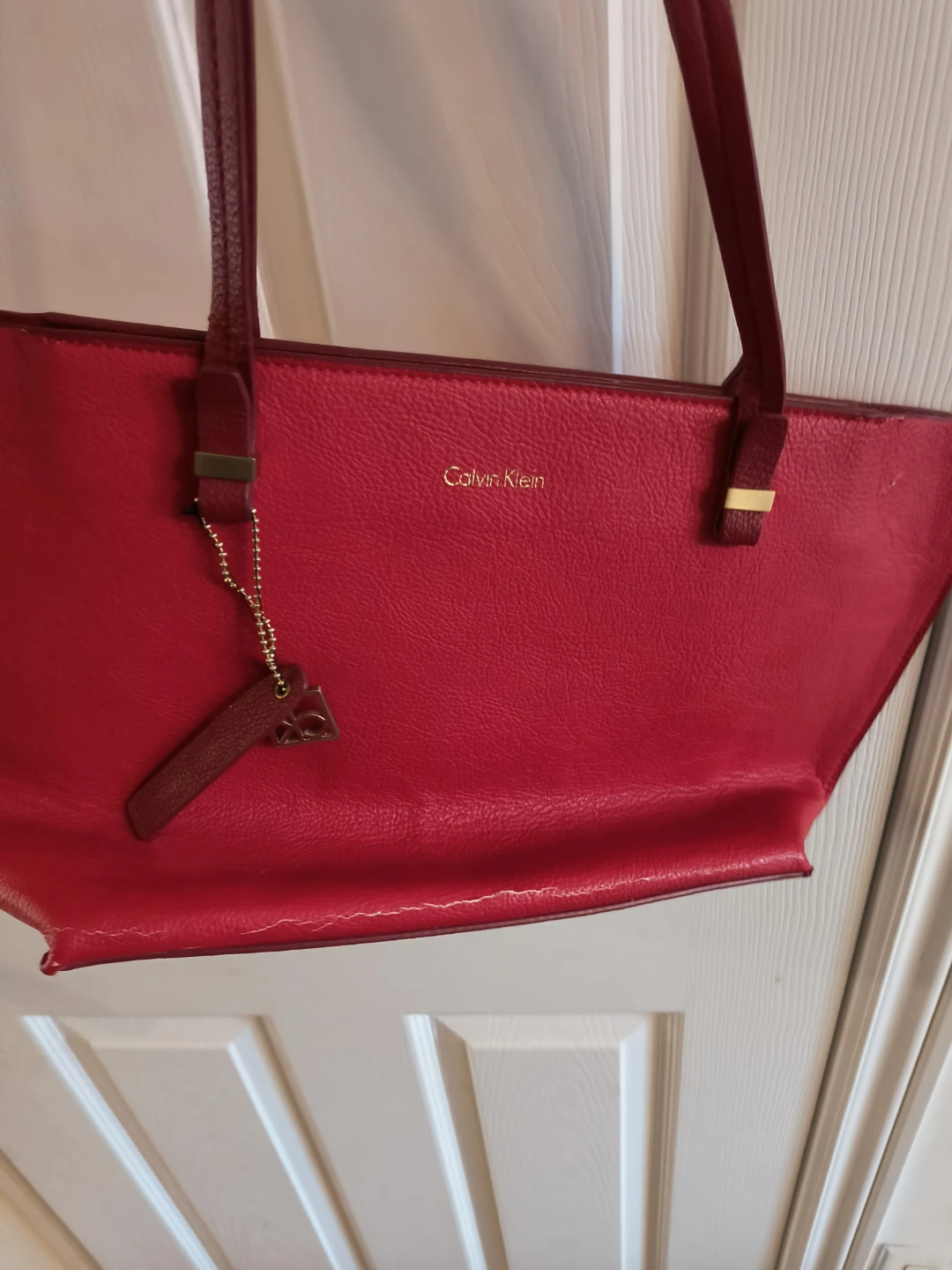 Calvin Klein Red Tote Bag / big purse