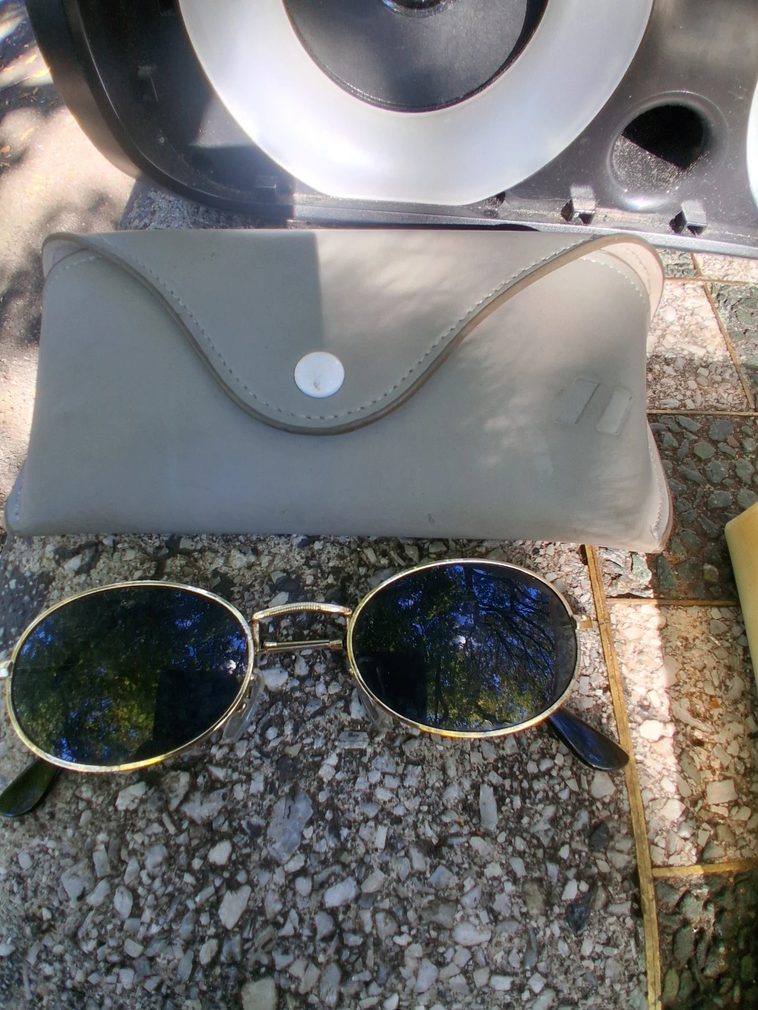 Oval Sunglasses with Carrying Case - photo 3