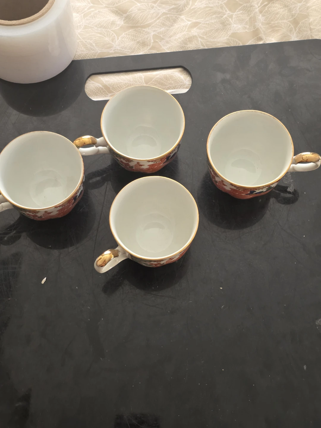 Set of 4 Japanese Imarii Arita Porcelain Tea Cups - photo 3