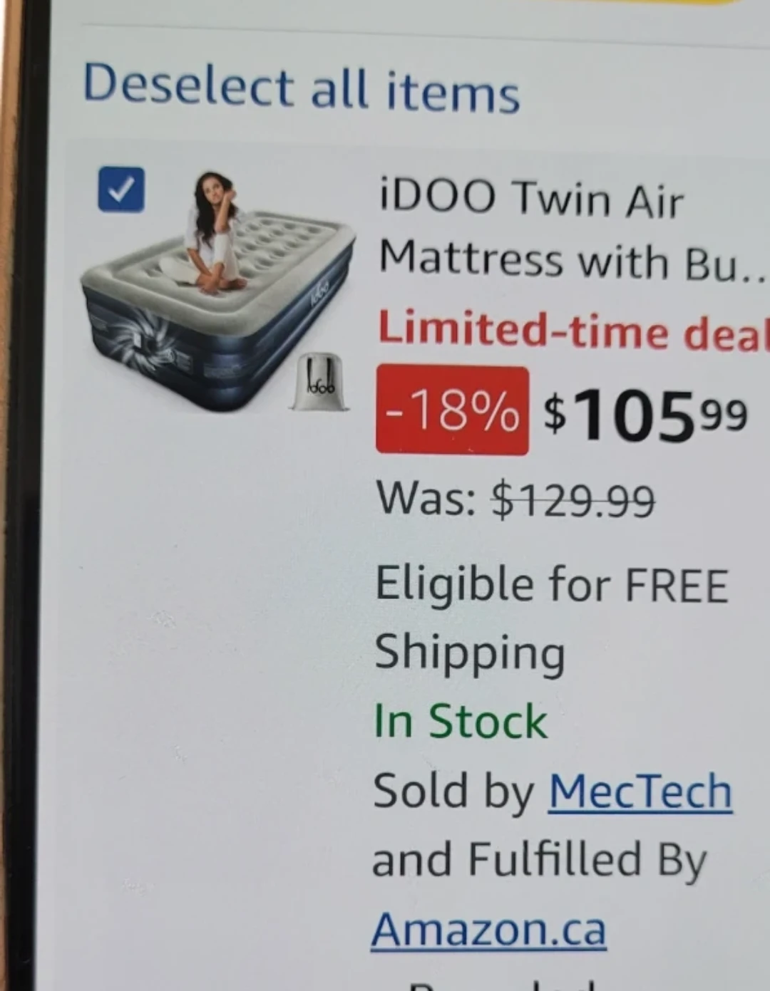 iDOO Twin Air Mattress
