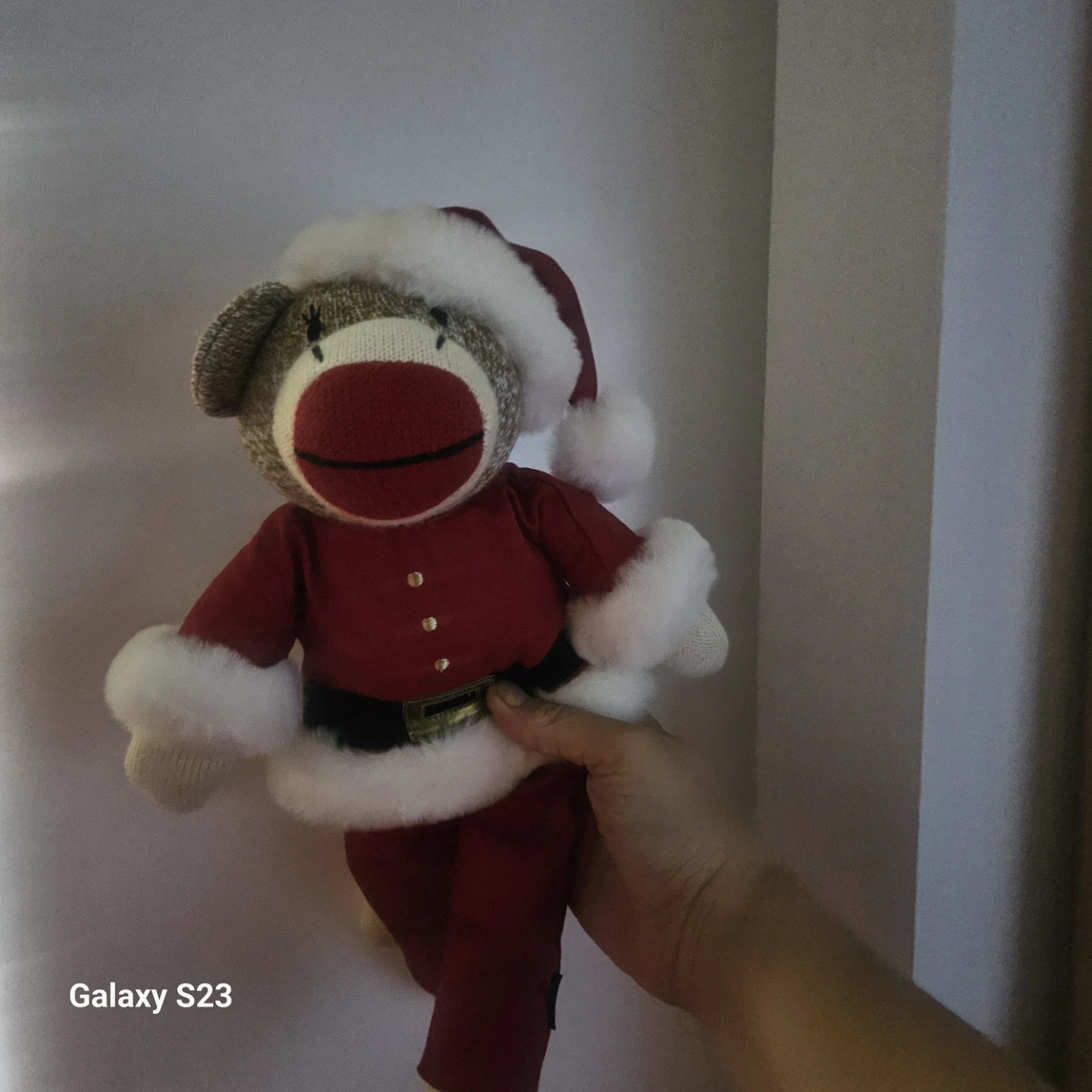 Santa Claus Sock Monkey Plush - photo 3