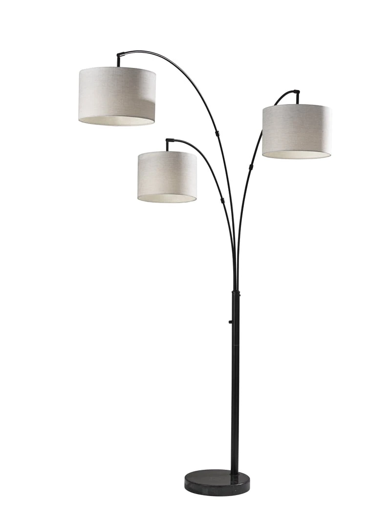 Adesso 3-Arm Arc Lamp Black - photo 2