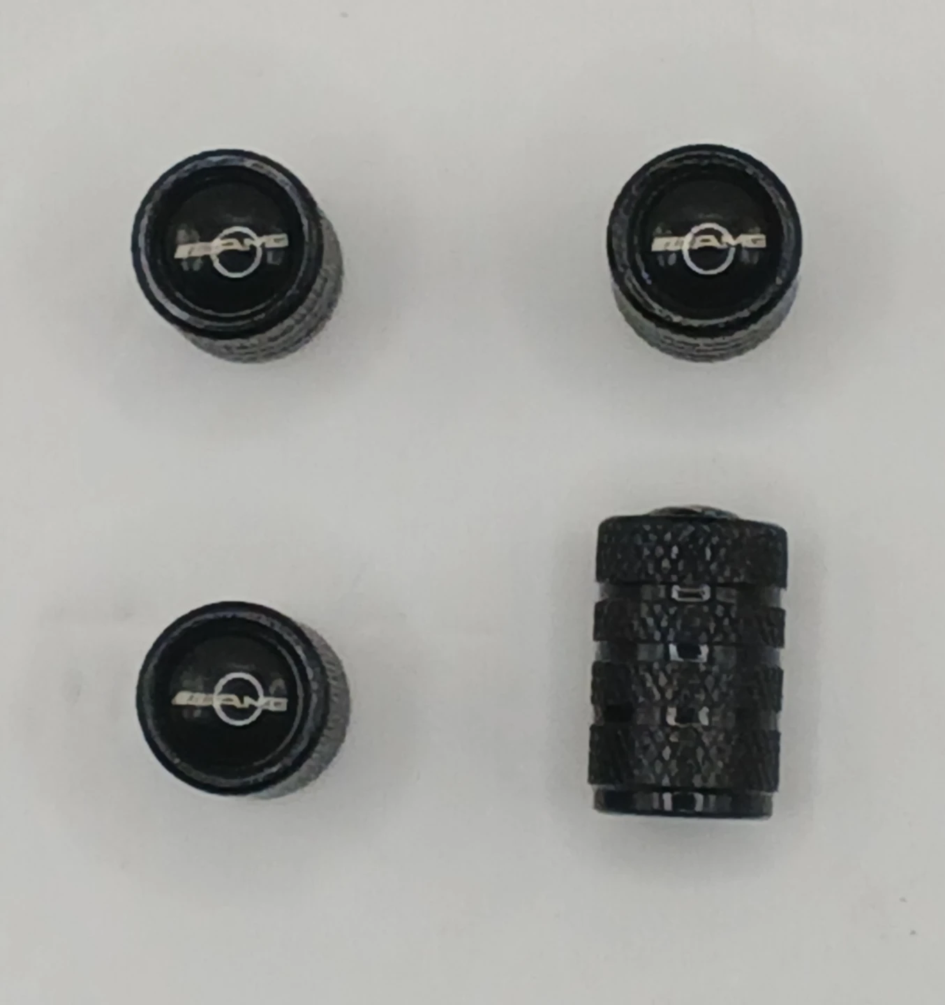 4x AMG Tire Valve Stem Caps