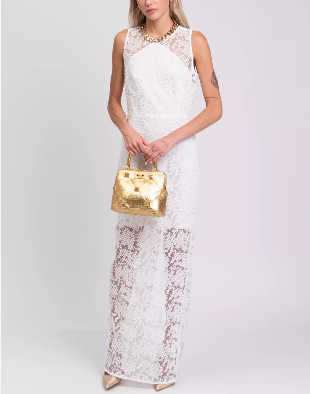 Diane von Furstenberg White Overlay wedding Dress - photo 4