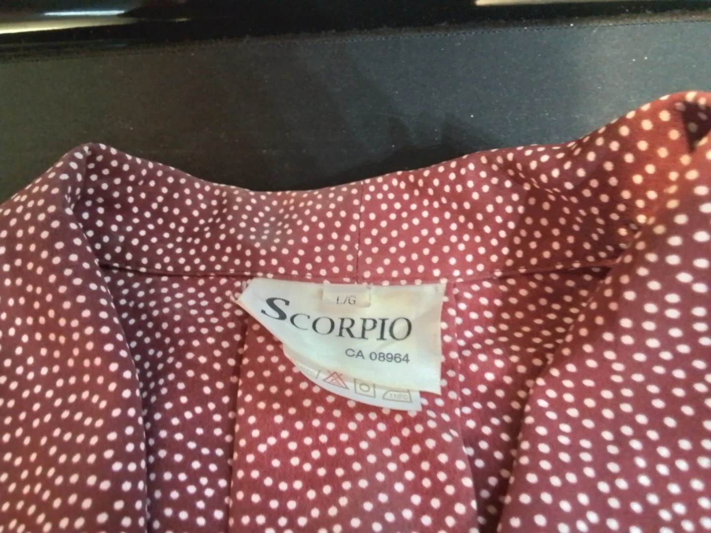 Scorpio Polka Dot Blouse - Size Large - photo 5