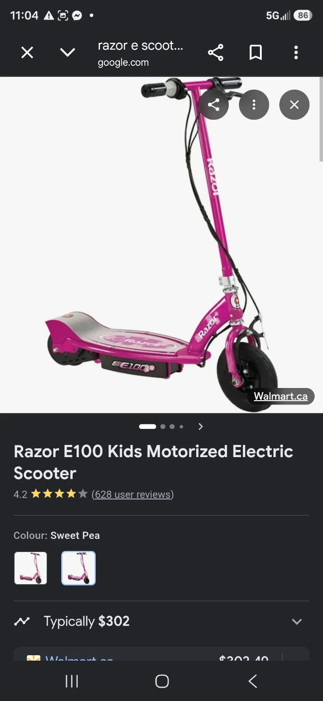 Razor electric scooter read description.