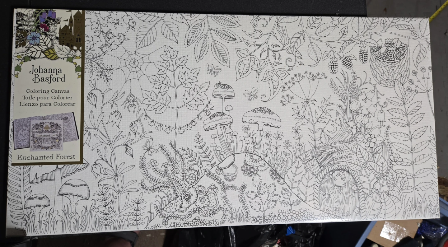Johanna Basford Enchanted Forest Coloring Canvas