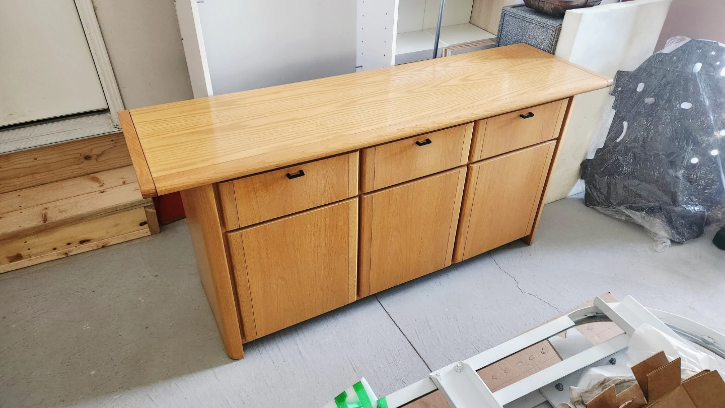 Credenza with Drawers and Cabinet Storage