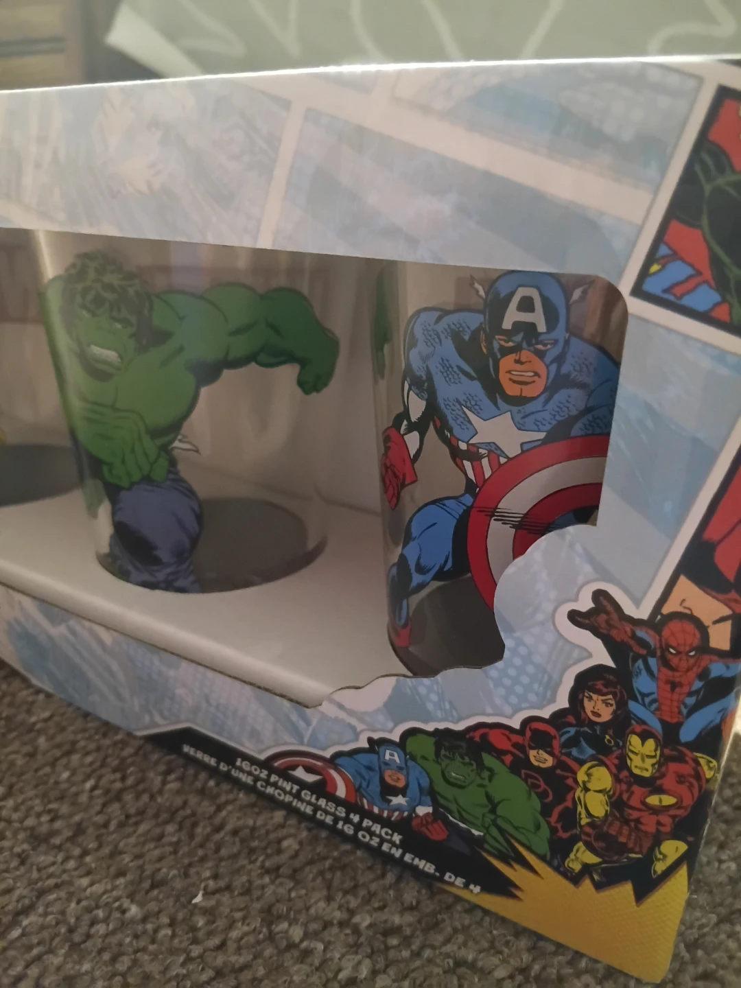 Marvel Comics 4-Pack Pint Glasses - photo 5