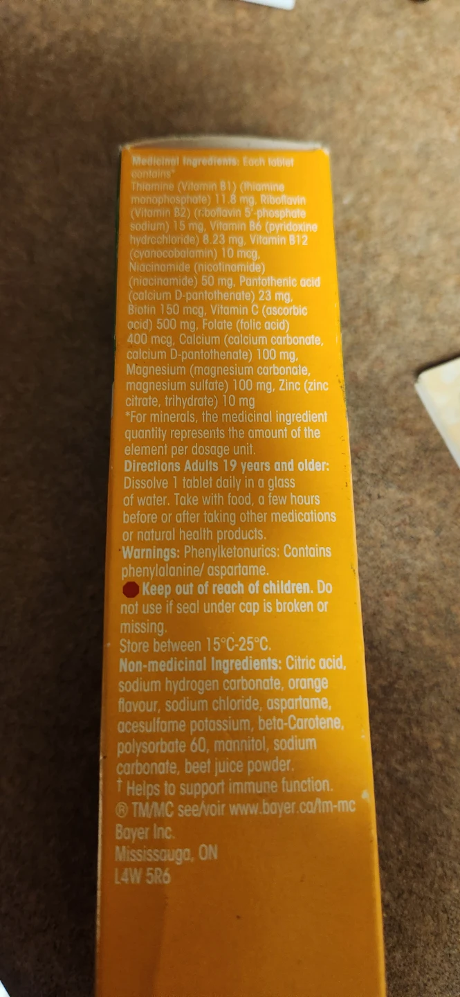 Redoxon B Vitamin C Effervescent Tablets