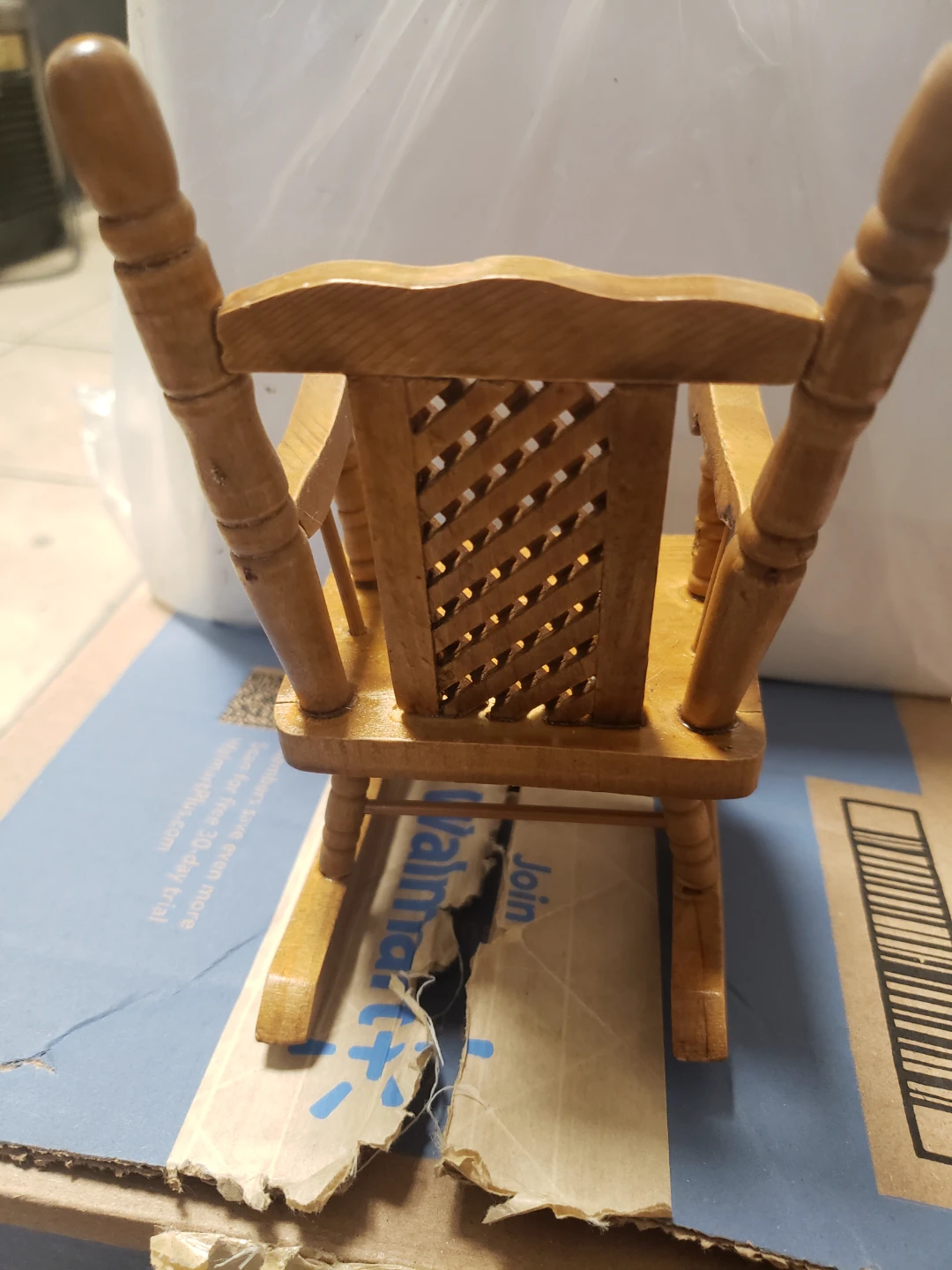 Small Decorative Wooden Rocking Chair - photo 3