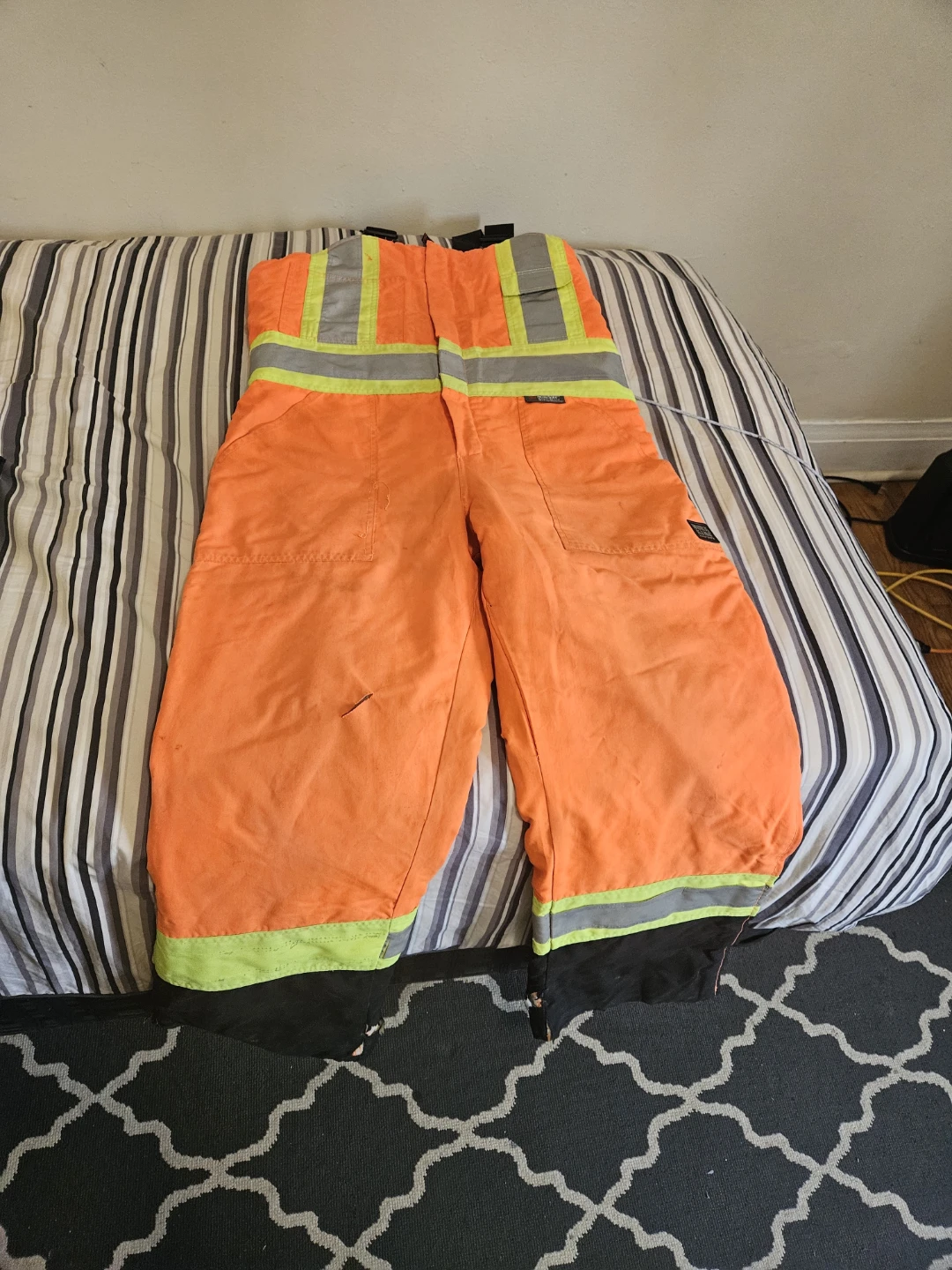 -40 Work King Safety Hi-Vis Overalls - Medium