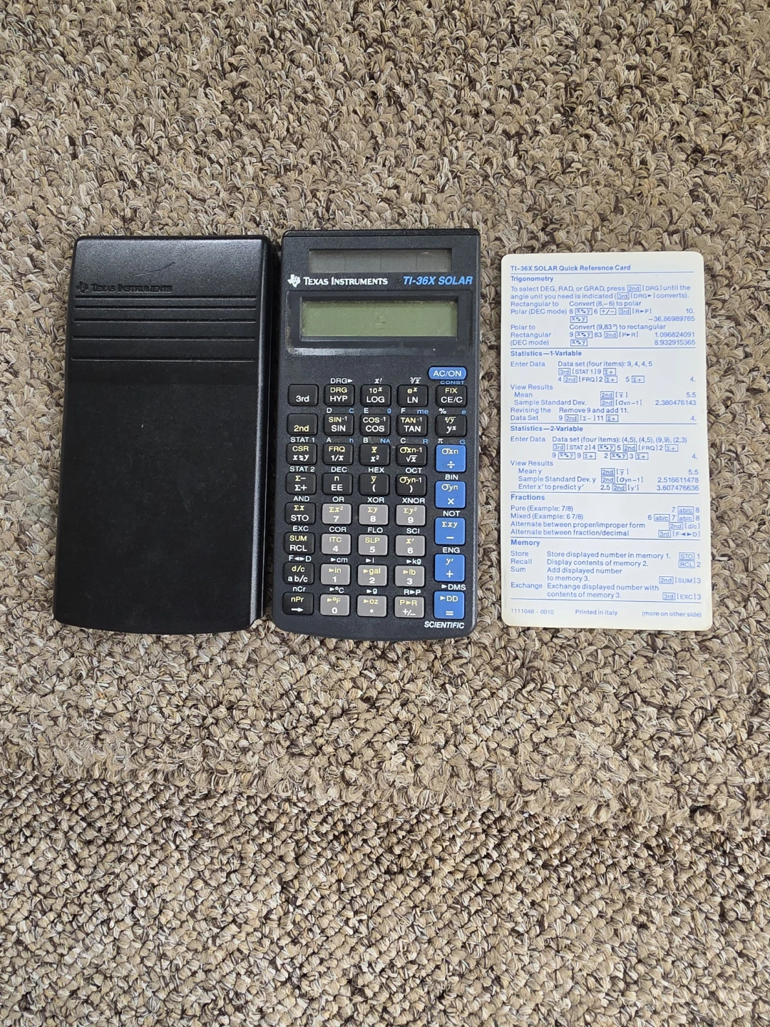 Texas Instruments TI-36X SOLAR Scientific Calculator