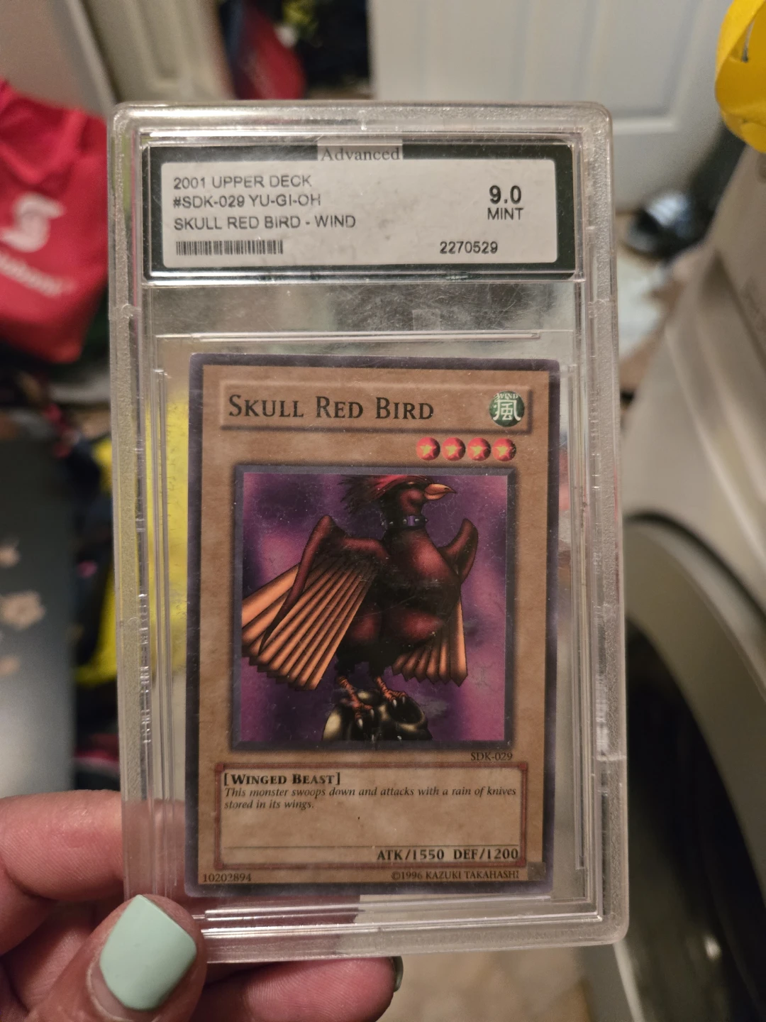 2001 Upper Deck Yu-Gi-Oh! Skull Red Bird Card #SDK-029