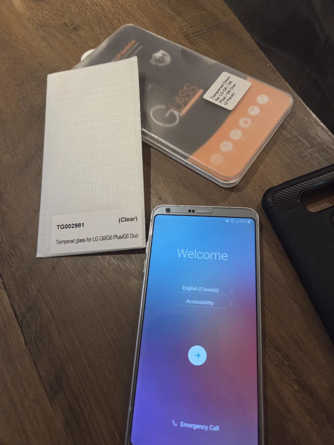 LG G6 Unlocked Smartphone + Case, Screen Protectors - photo 5