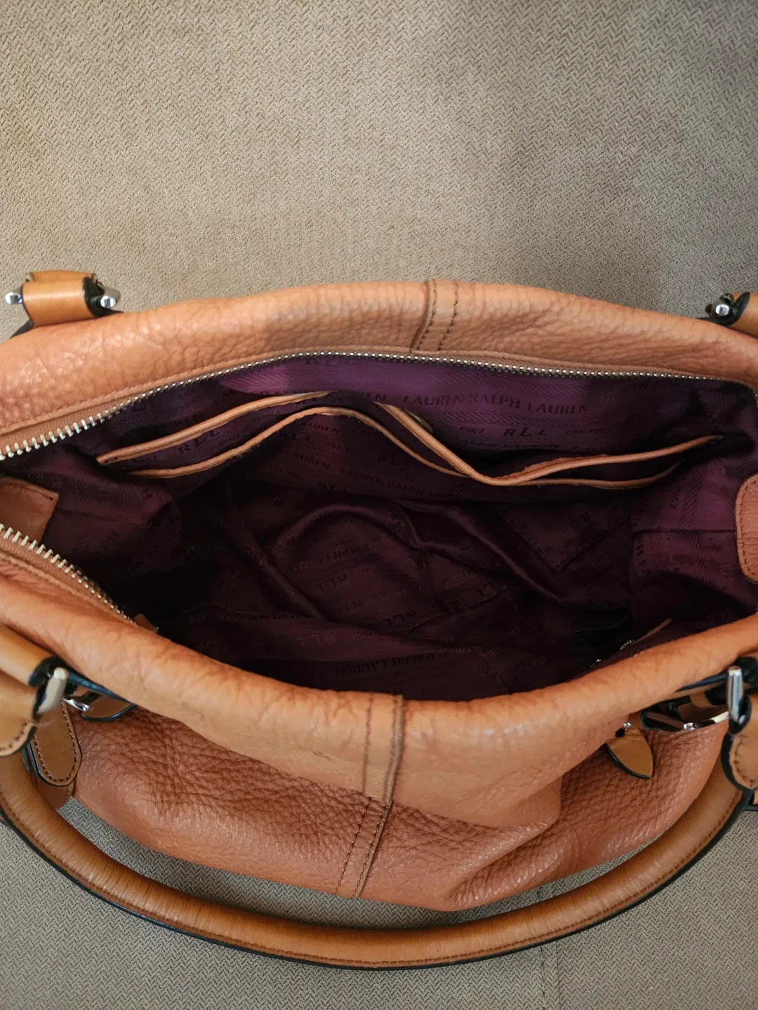 Lauren Ralph Lauren Leather Handbag and Wallet - photo 5