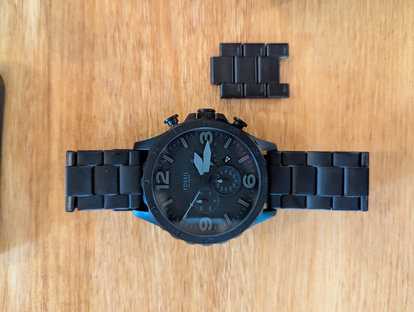 Fossil Men's All-Black Nate Chronograph Watch
