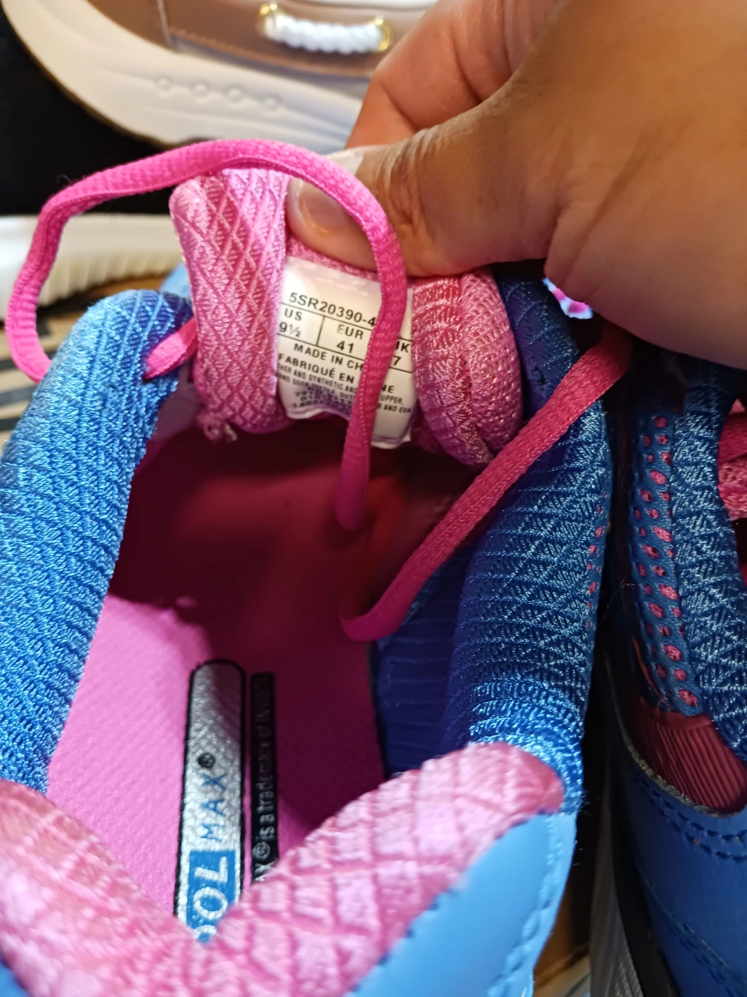 Fila Women's Athletic Sneakers Pink and Blue Size 9.5 - photo 2