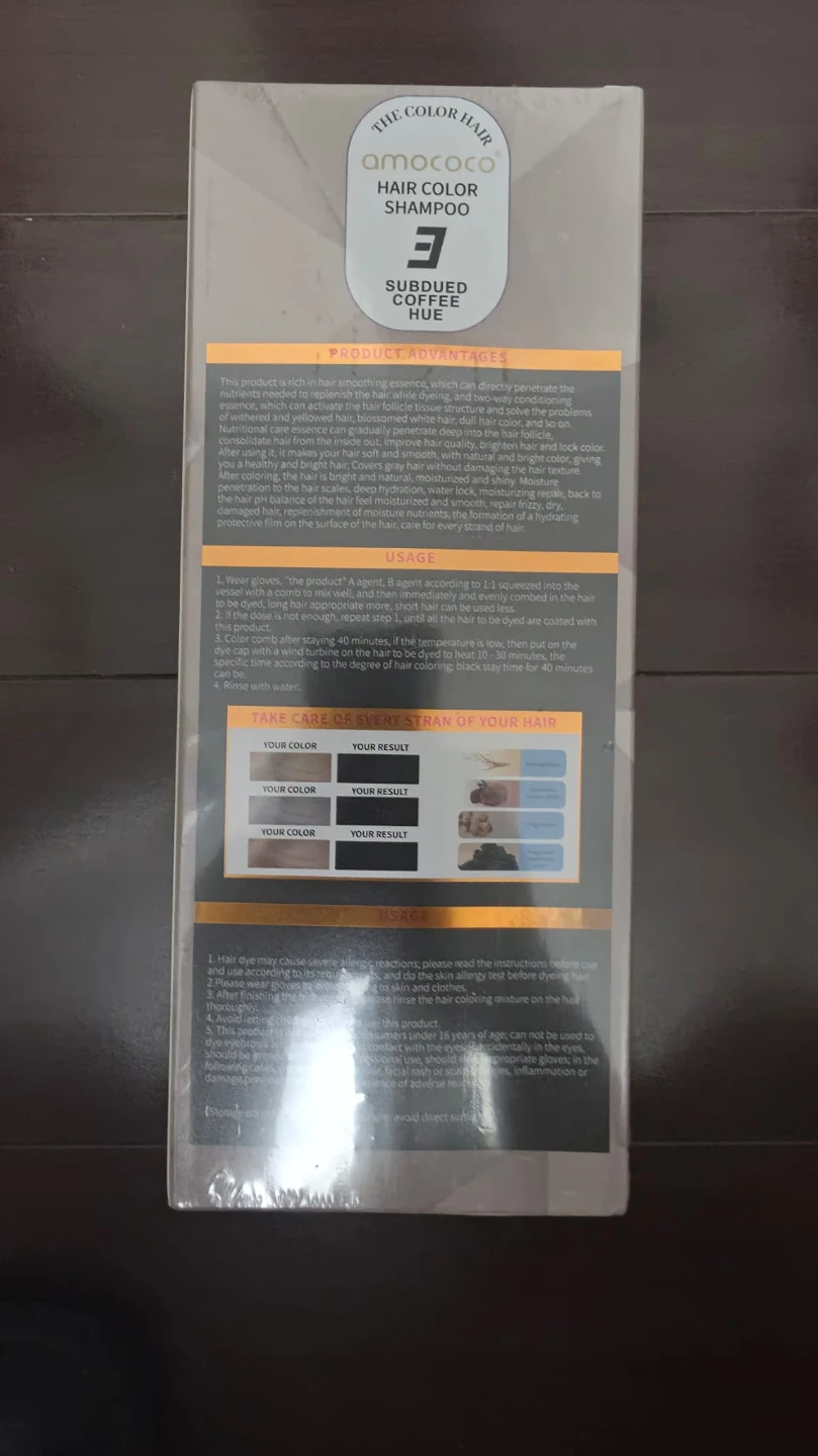 Amococo Hair Color Shampoo - Subdued Coffee Hue 500ml - photo 4
