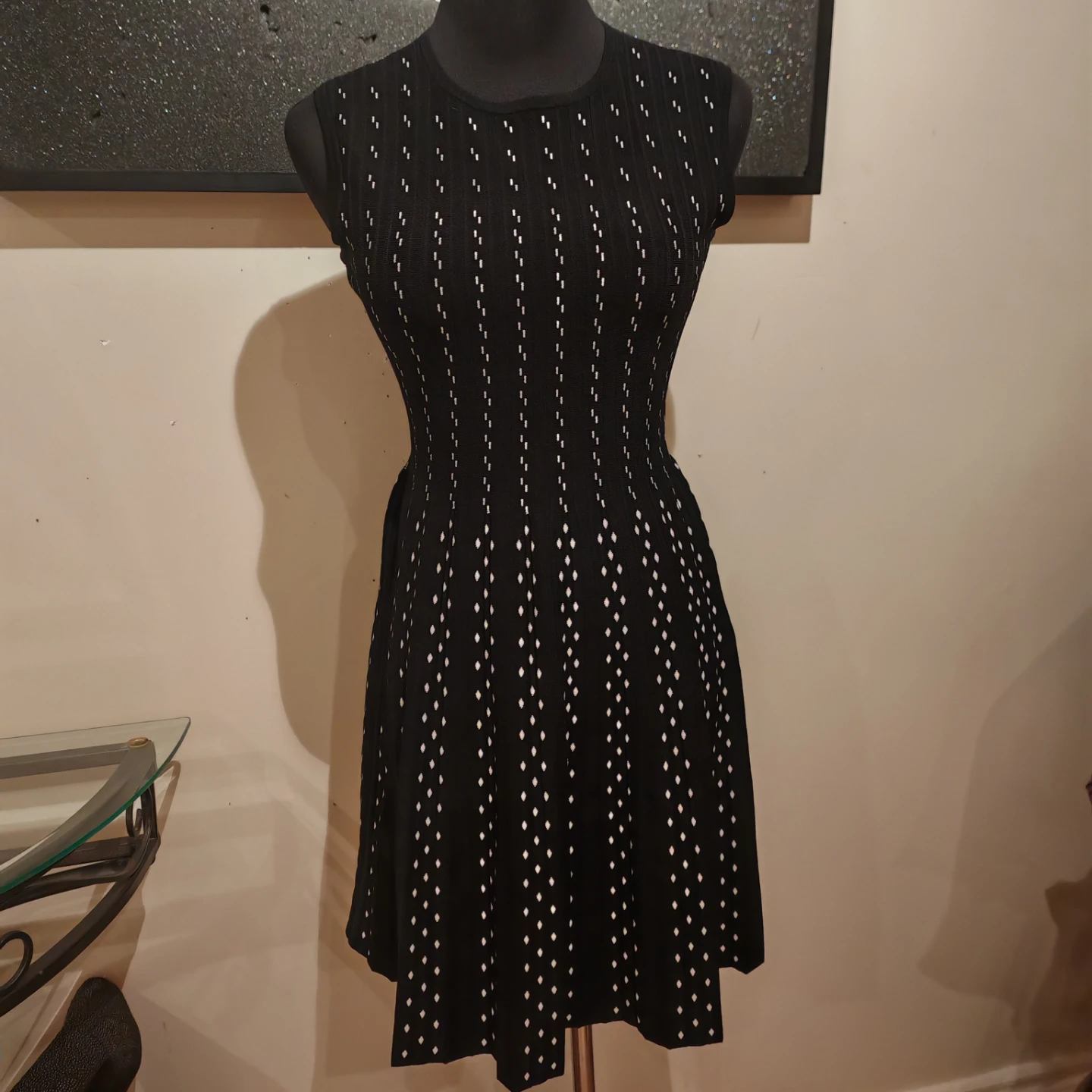 Ted Baker black knit sleeveless dress - photo 4