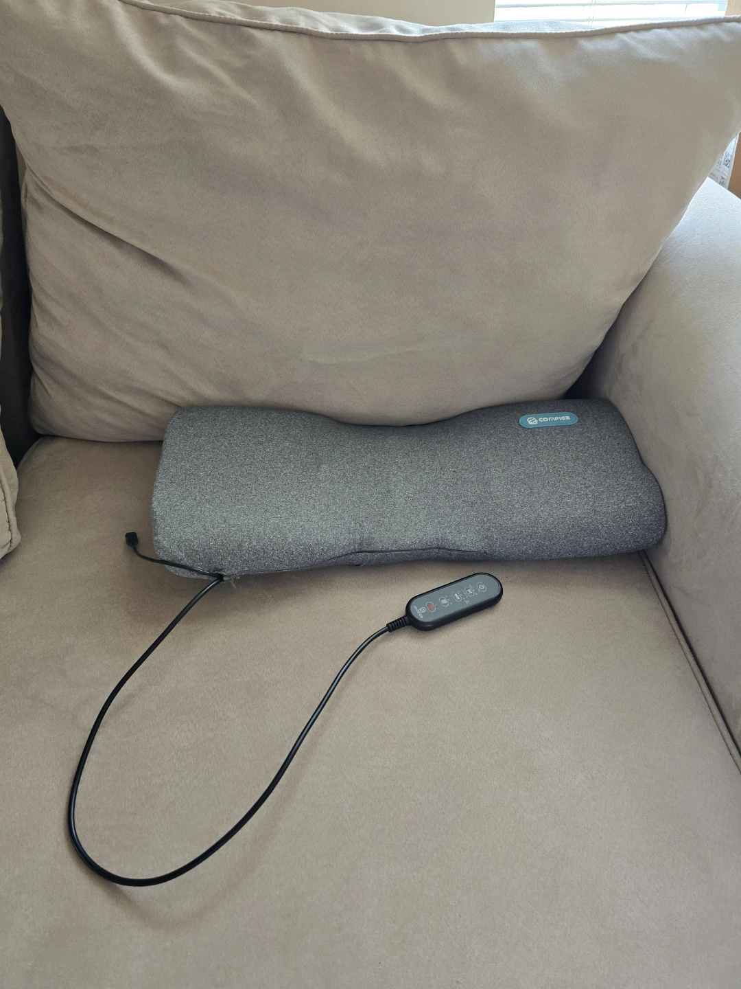 Comfier Cordless Lumbar Support Massage Pillow