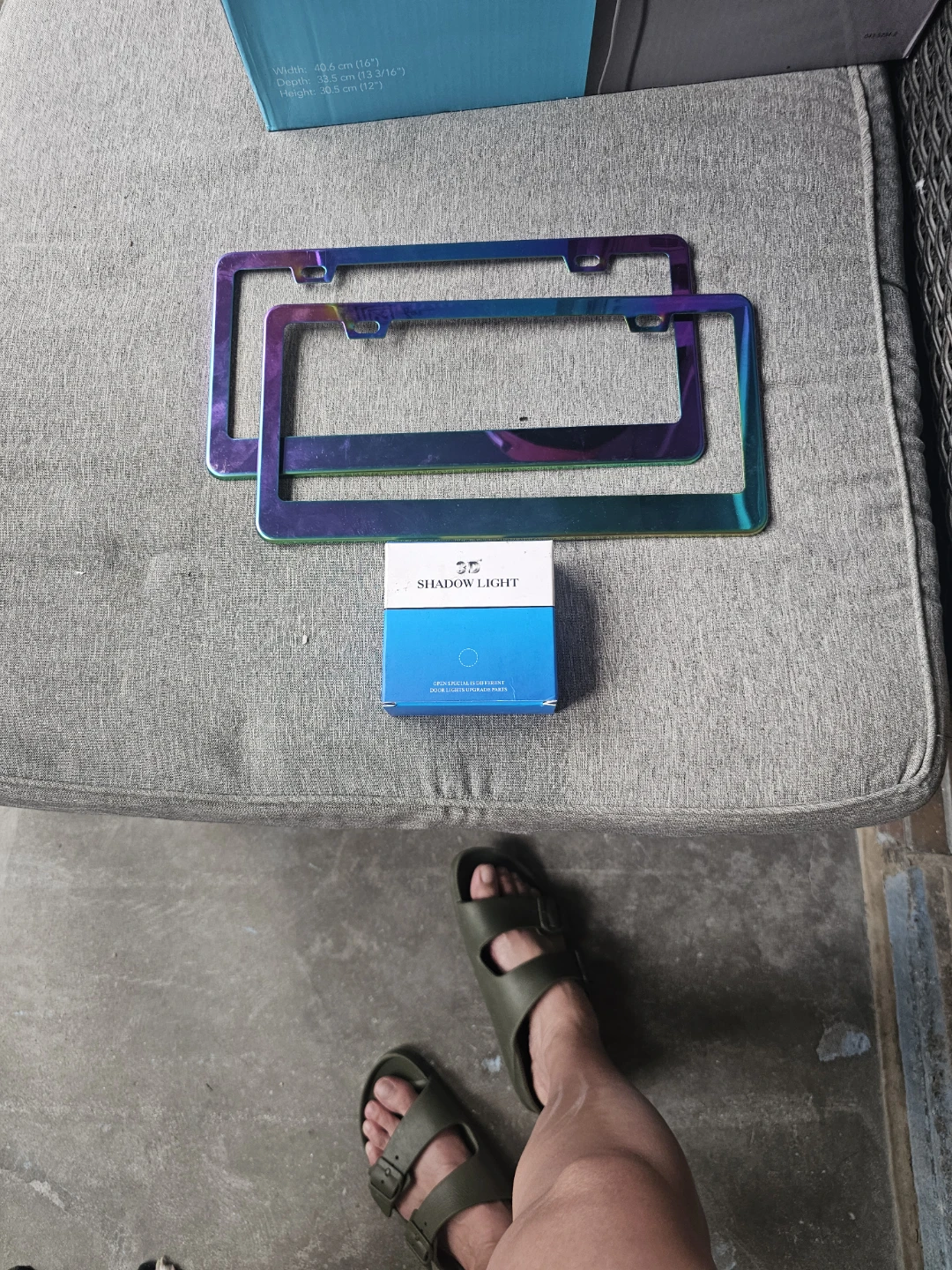 Shadow Light Rainbow License Plate Frames (2 Pack)