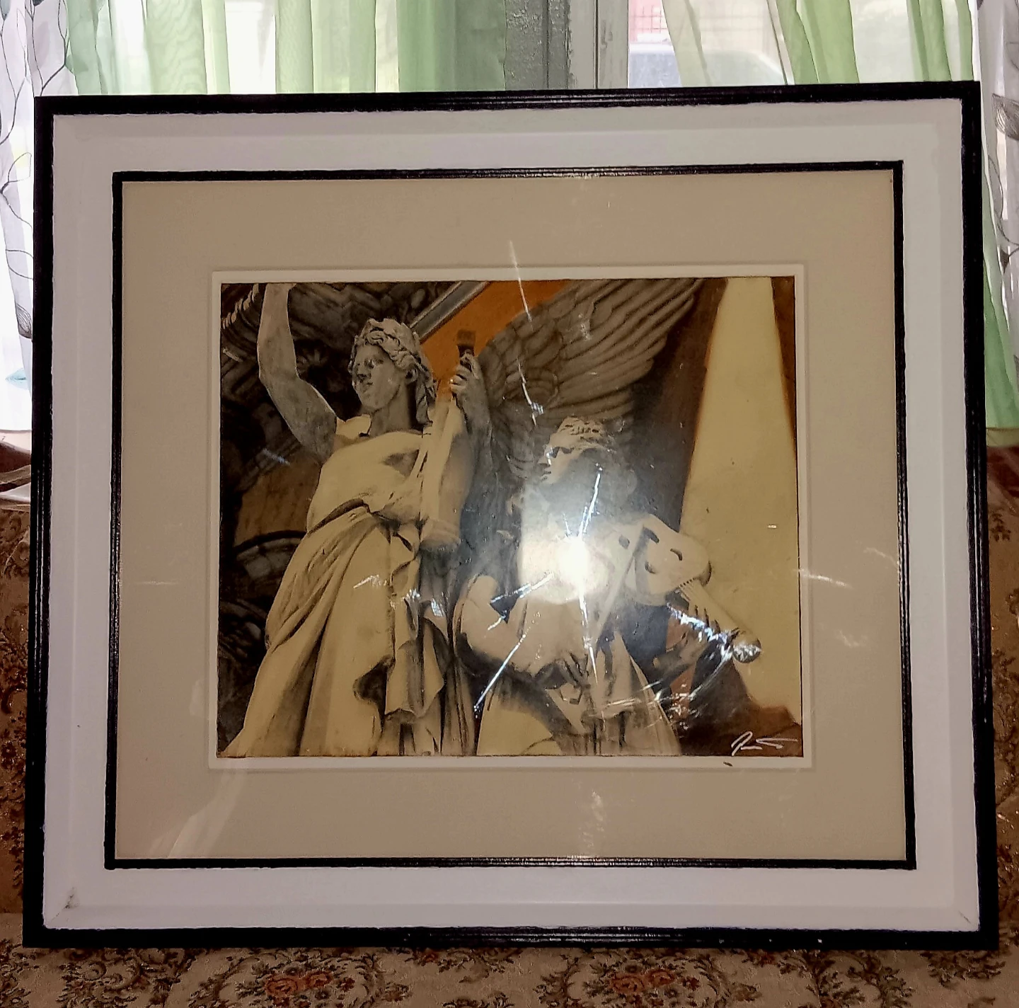 MASSIVE 34"×38" VINTAGE 2002 MADE IN ITALY Angel Musicians - photo 3