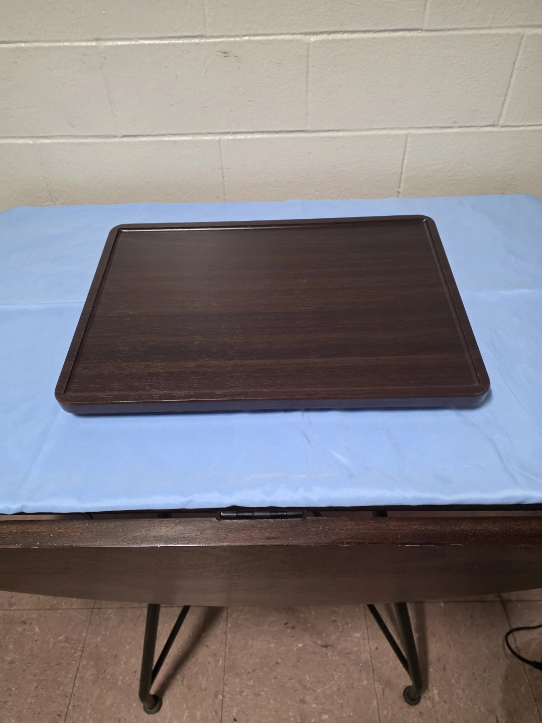 Wood Grain Clamp-On Desk Extender Tray
