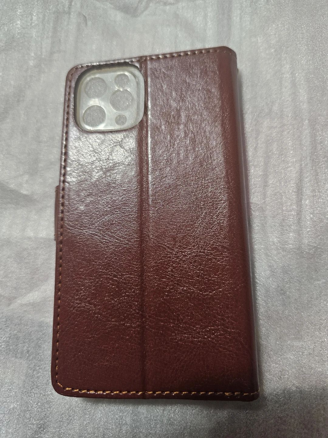 Iphone 11 pro.  Brown Faux Leather Wallet Phone Case - photo 3