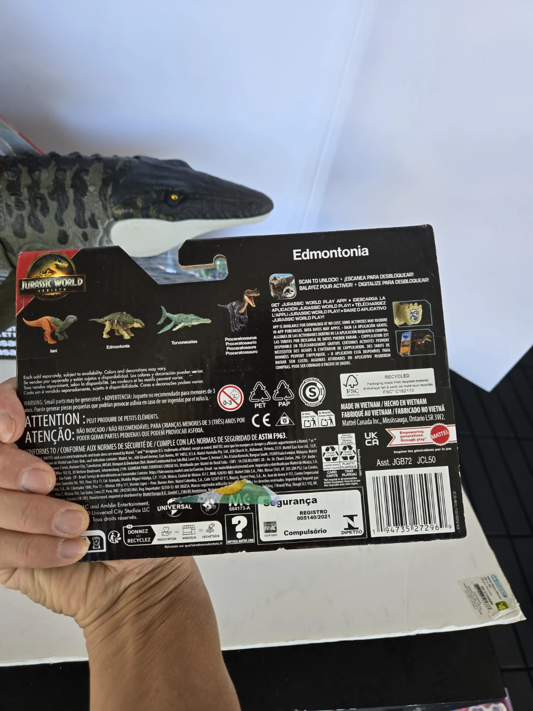 3 brand new jurassic park dinosaur toys - photo 4