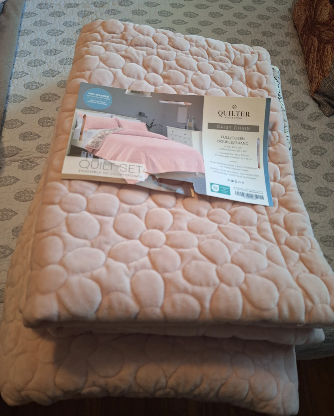 Quilt- Daisy Pink... full/ Queen - photo 4
