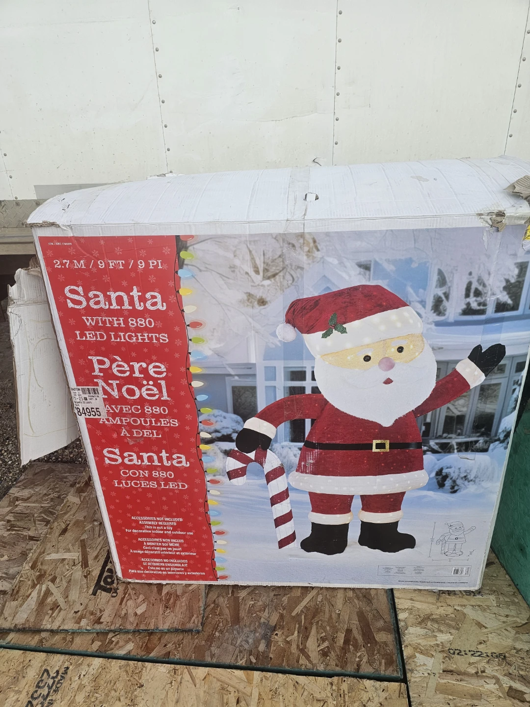 Santa Claus LED Light Display - 9ft Tall - photo 2