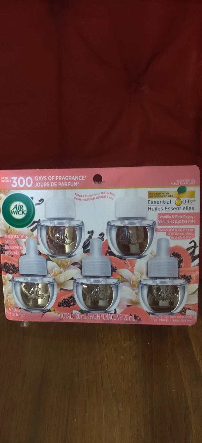 Air Wick Scented Oil Refills - Vanilla & Pink Papaya
