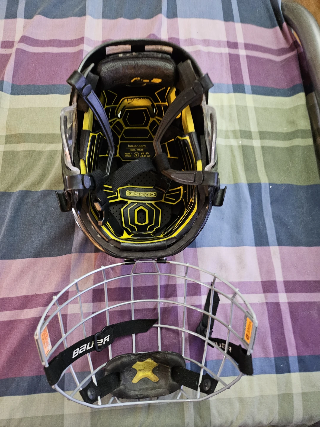 🏈Bauer Re-Akt 100 Youth Hockey Helmet with Cage - photo 2