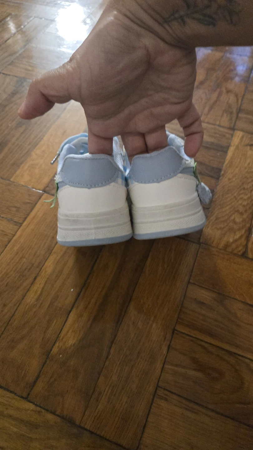 Kids Sport Shoes White and Blue - photo 4