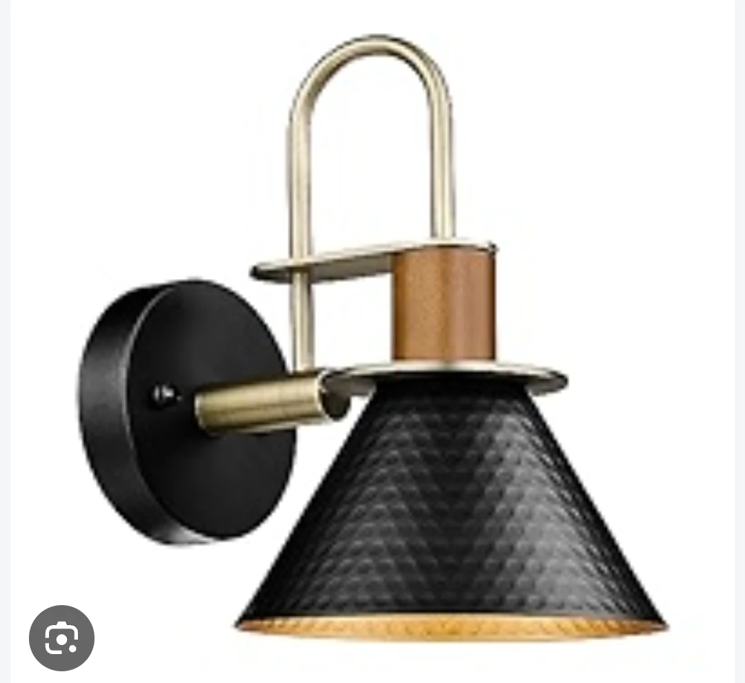 Set of 2 Matte Black Wall Sconces - photo 2