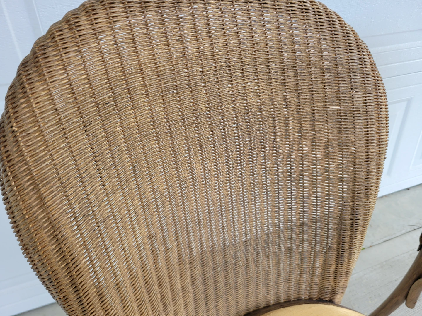 Vintage Woven Wicker/Bentwood Dining Chairs. Coastal/Boho Style - photo 4