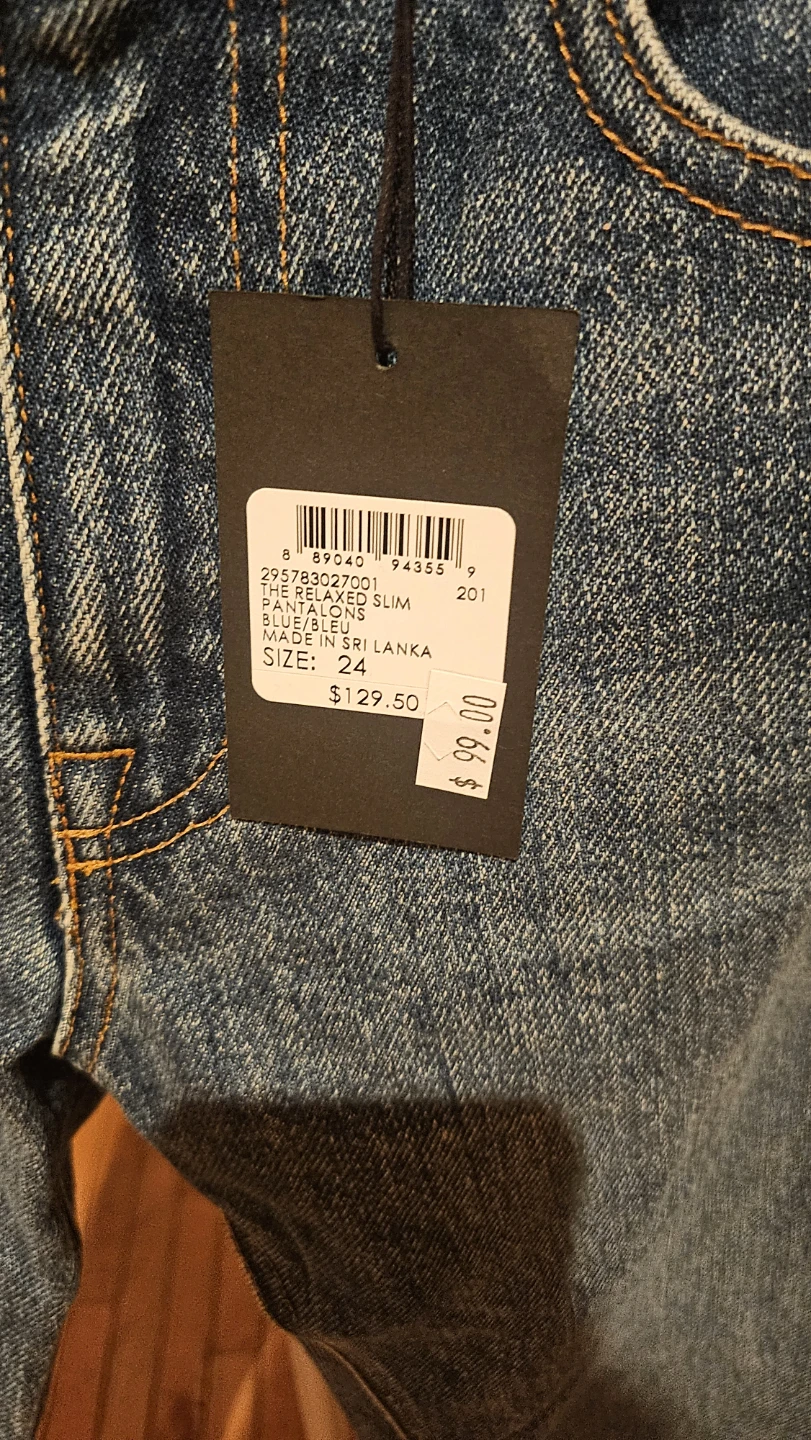 Club Monaco The Relaxed Slim Jeans Size 24 - photo 2