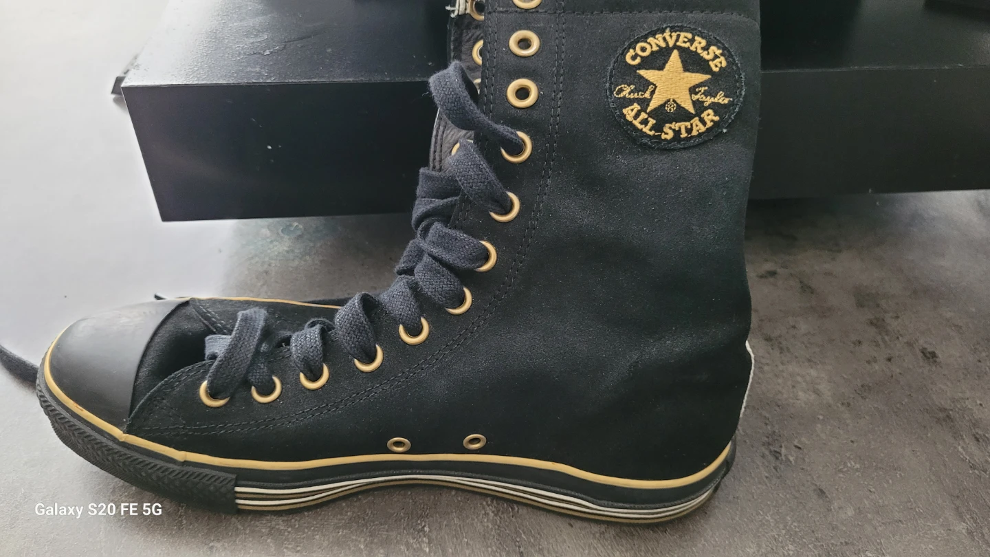 Converse Chuck Taylor All Star Black Gold High Tops