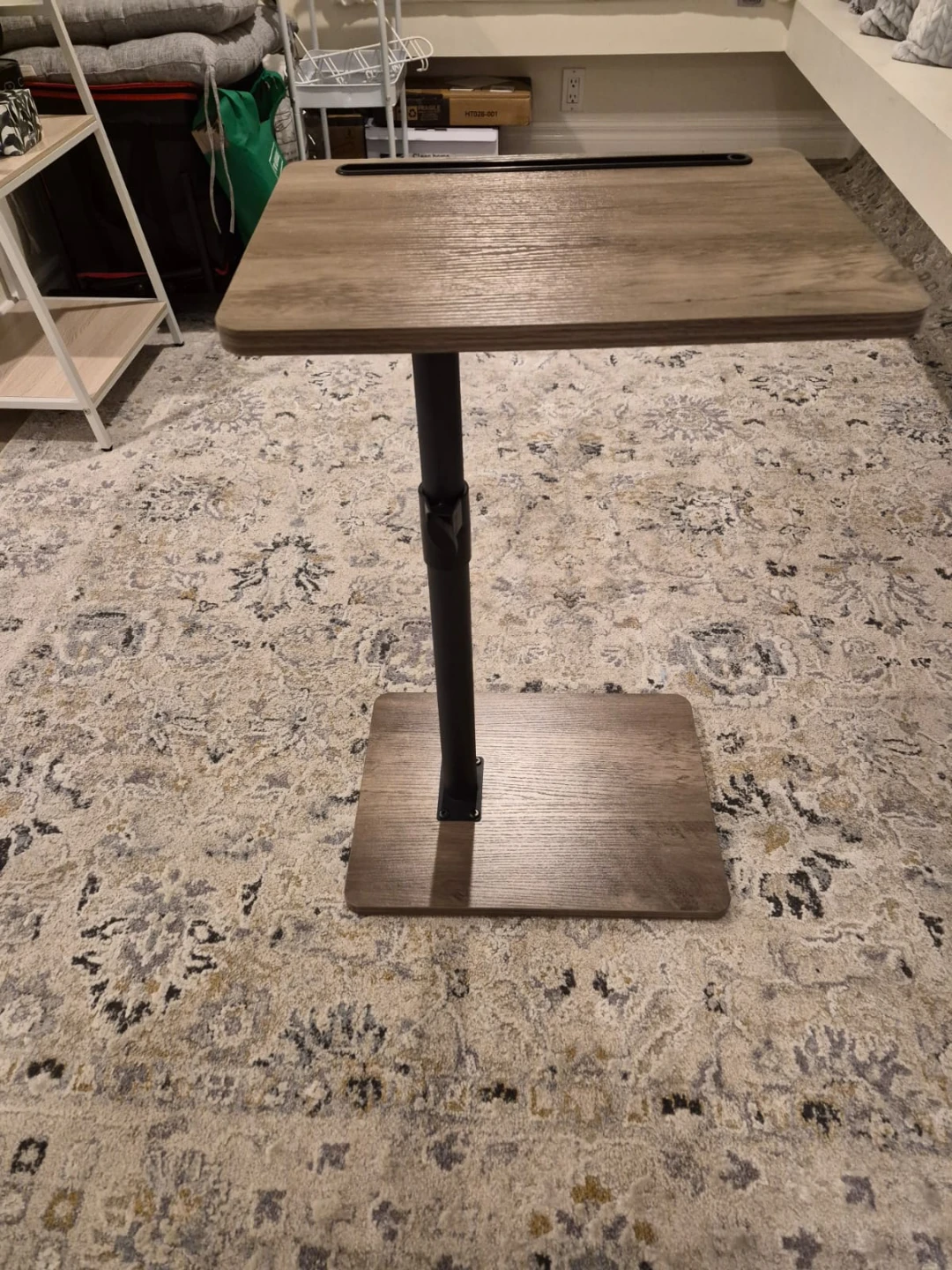 Adjustable Side Table with Wood Finish - photo 2