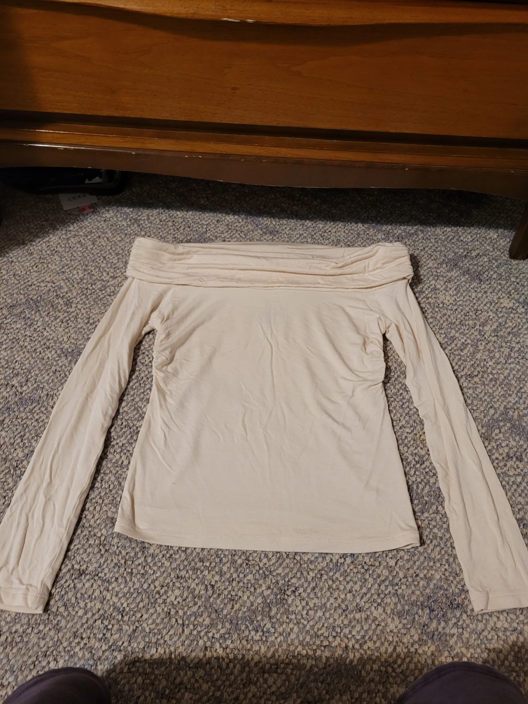 Off-the-Shoulder Long Sleeve Top - photo 2