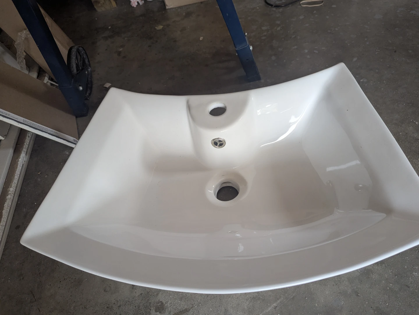 White Bathroom Vanity Sink Basin - photo 4