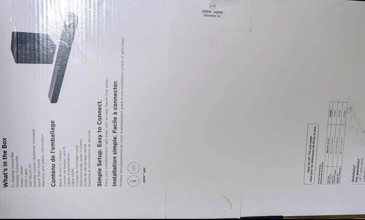 TCL Q Class Premium 3.1 Channel Sound Bar with Subwoofer - photo 3
