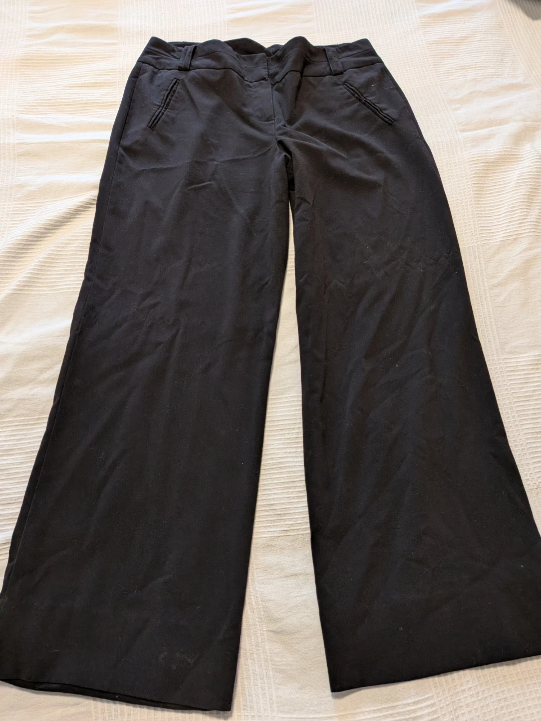 Larry Levine Black Stretch Pants Size 14🏈 - photo 2
