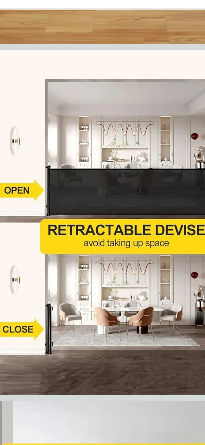 Extra Wide Retractable Safety Gate 197" - photo 4